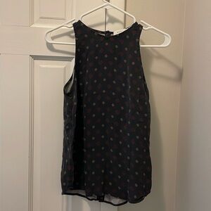 A.L.C. Women's Silk Tank Top Blouse size 6, Designer Geometric Black Red Yellow